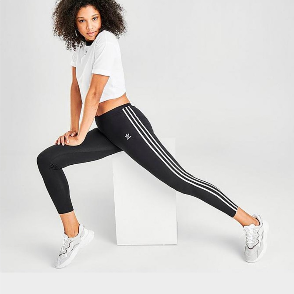 Adidas three stripe leggings size small